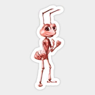 Happy Ant of Sad Ant With Bindle Sticker